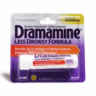 Dramamine Less Drowsy 8 Tablets