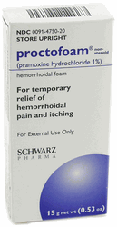 Image 0 of Procto Foam (Proctofoam) Hemorrhoidal Foam - 0.53 oz.15 Gm