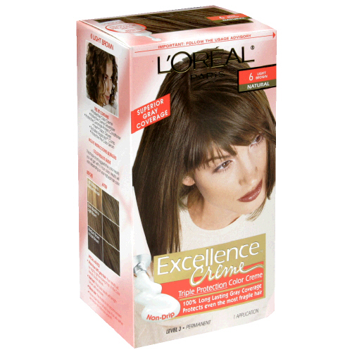 Loreal Excellence Hair Color 6 Light Brown