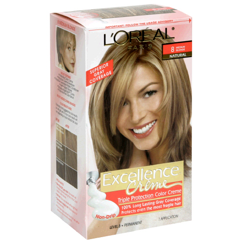 Image 0 of Loreal Excellence Medium Blonde 8 Hair Color