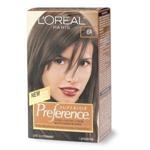 Loreal Preference 6A Light Ash Brown Hair Color