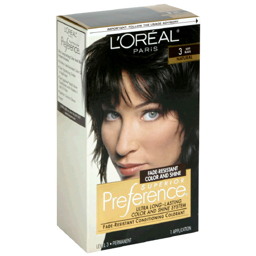 Loreal Preference Hair Color 3 Soft Black