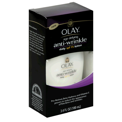 Image 0 of Olay Age Defying Anti-Wrinkle Daily SPF 15 Lotion 3.4 Oz