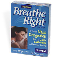 Breathe Right Small/Meduim Tan Strips 30 Ct.