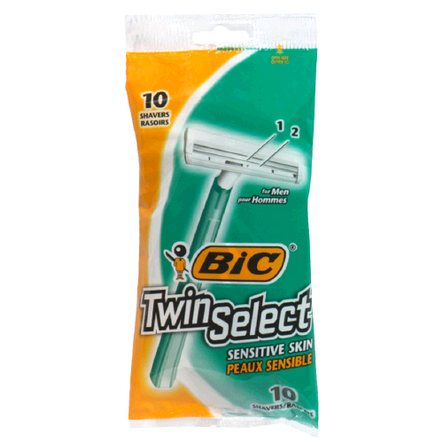 Bic Twin Select Shaver For Sensitive Skin 10 Ct.