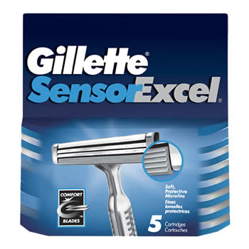 Image 0 of Gillette Sensor Excel Cartridge Refill Blades 5 Ct.