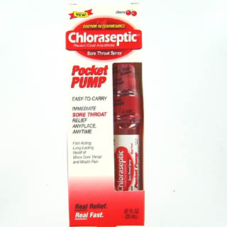 Chloraseptic Sore Throat Pocket Pump Cherry Spray 20ml