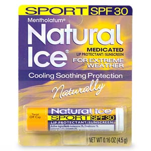 Natural Ice SPF 30 Sport Lip Protectant 12 x 0.16 Oz