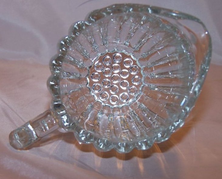 Flower Shaped Glass Pitcher, Creamer 