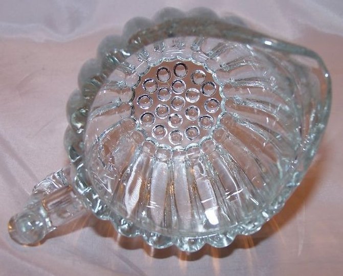 Image 5 of Flower Shaped Glass Pitcher, Creamer 