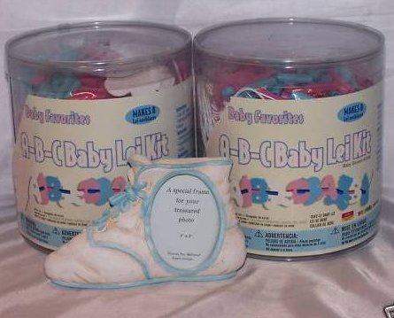 Baby Shower Lei Necklace Craft Kits with Bonus, Makes 16 Leis