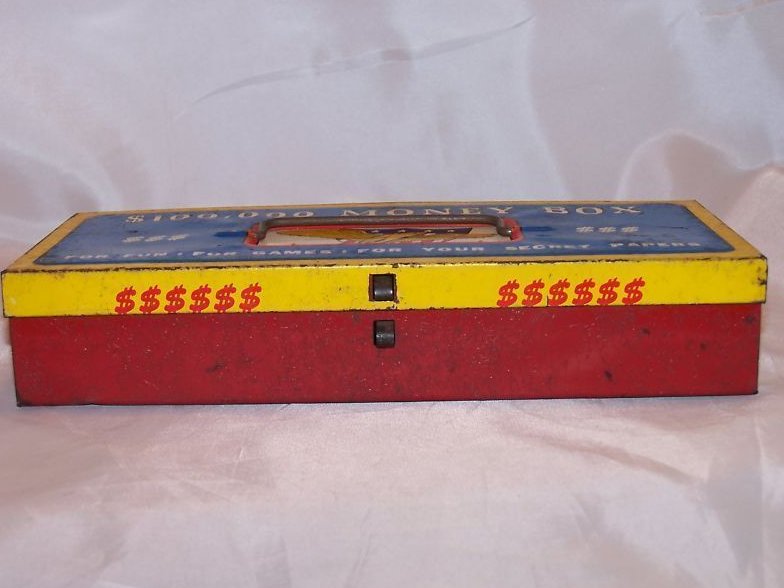 Image 2 of $100,000 Money Box Toy Tin Box, The Ohio Art Co.