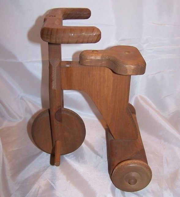 Image 0 of Doll Tricycle, Wooden, Wheels Turn