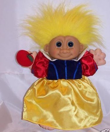 Image 0 of Snow White Troll with Apple, Stuffed, Plush Doll, Russ Berrie