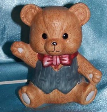 Image 0 of Teddy Bear Night Light, Nursery Lamp, Nursery Decor