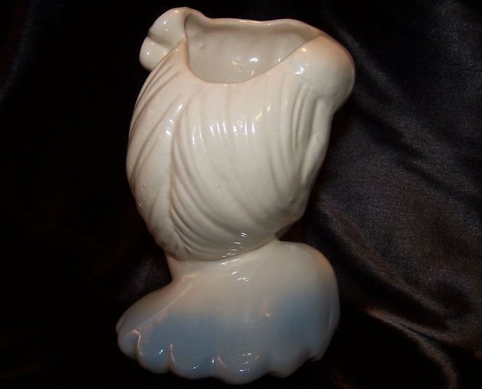Image 2 of Lady Head Vase, Blue Glamour Girls Headvase Lady, Made in USA, 