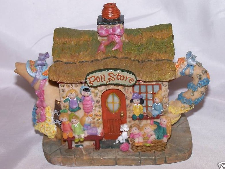Doll Store Teapot Trinket Box, Fairy Sized Store