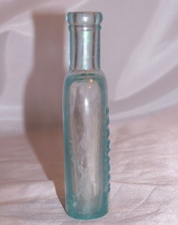 Image 3 of Anderson's Dermador Light Blue Glass Bottle Approx 1800