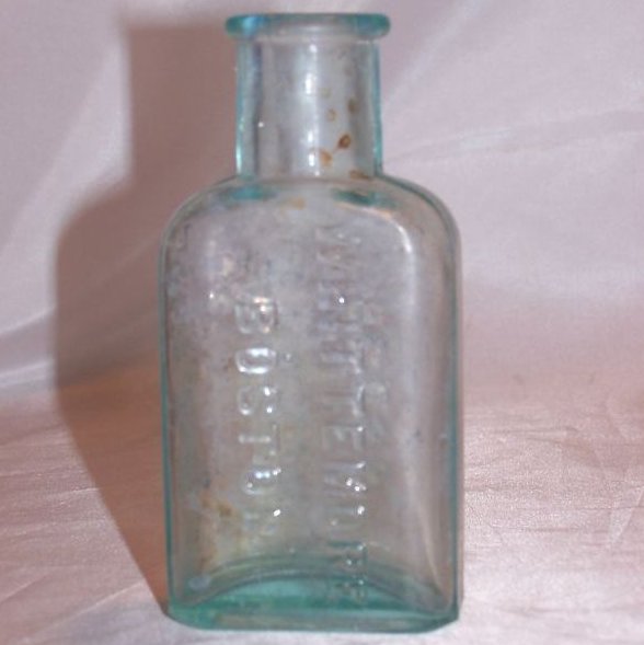 Whittemore Boston French Gloss Glass Bottle Approx 1880