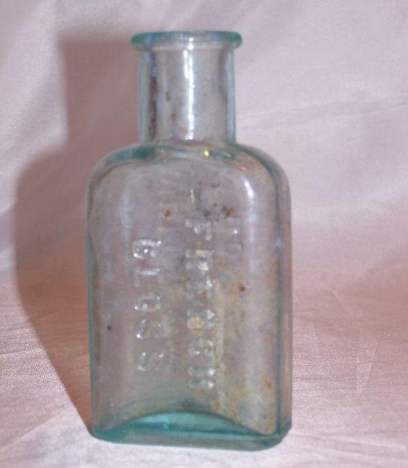 Image 2 of Whittemore Boston French Gloss Glass Bottle Approx 1880