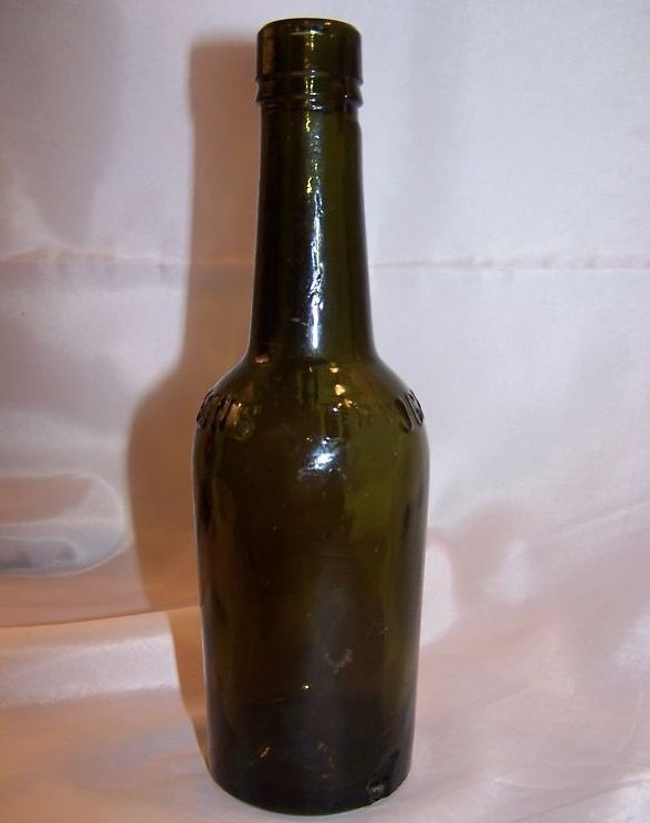 JGB Siegert and Sons Glass Bottle, Antique