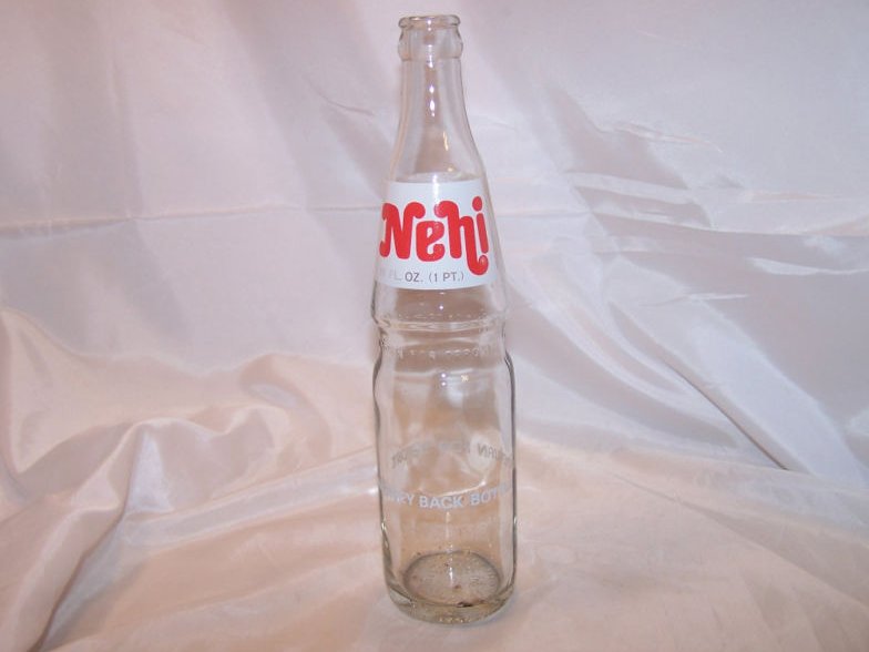 Image 1 of Nehi Soda Pop Bottle, 16 oz Clear Glass 