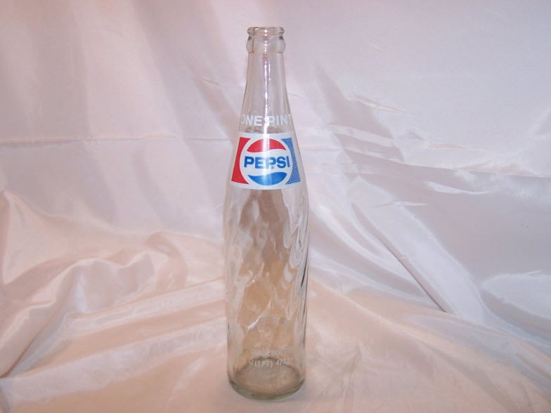 Image 0 of Pepsi Cola Pepsi Pop Bottle, 16 Oz Swirled Glass.