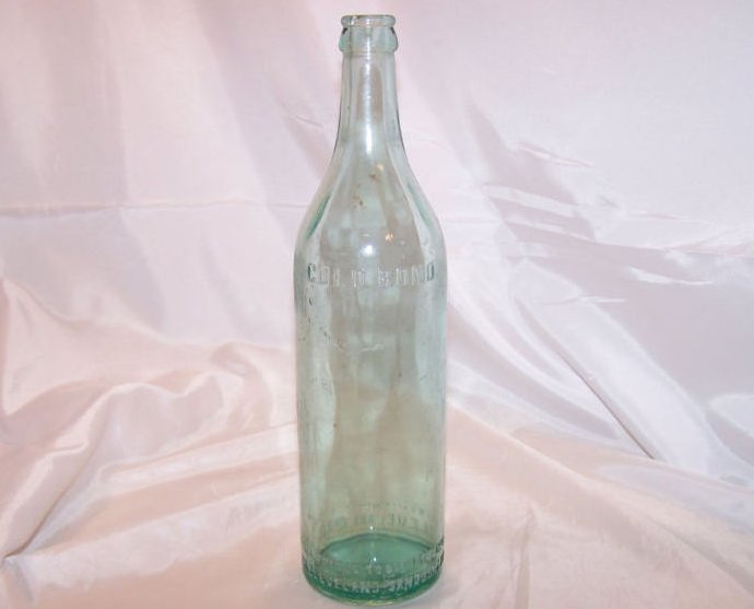 Image 0 of Gold Bond Aqua Soda Pop Bottle 24 Ounce
