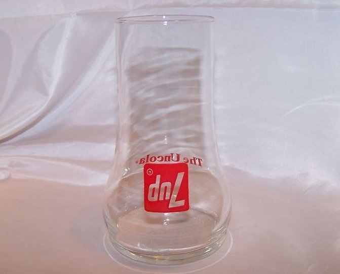 Image 1 of Upside Down Cola, 7-Up Uncola Glass, Glasses