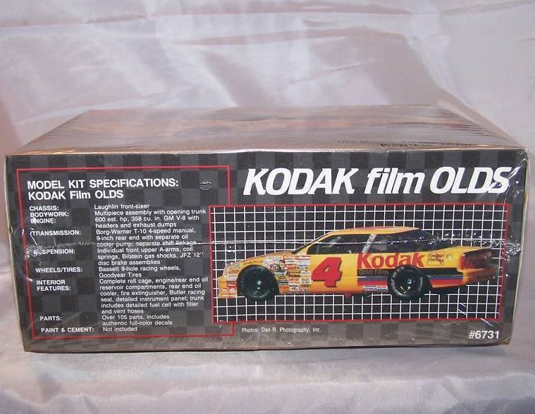 Image 1 of Kodak Film Olds Oldsmobile Model Car Kit, New in Box