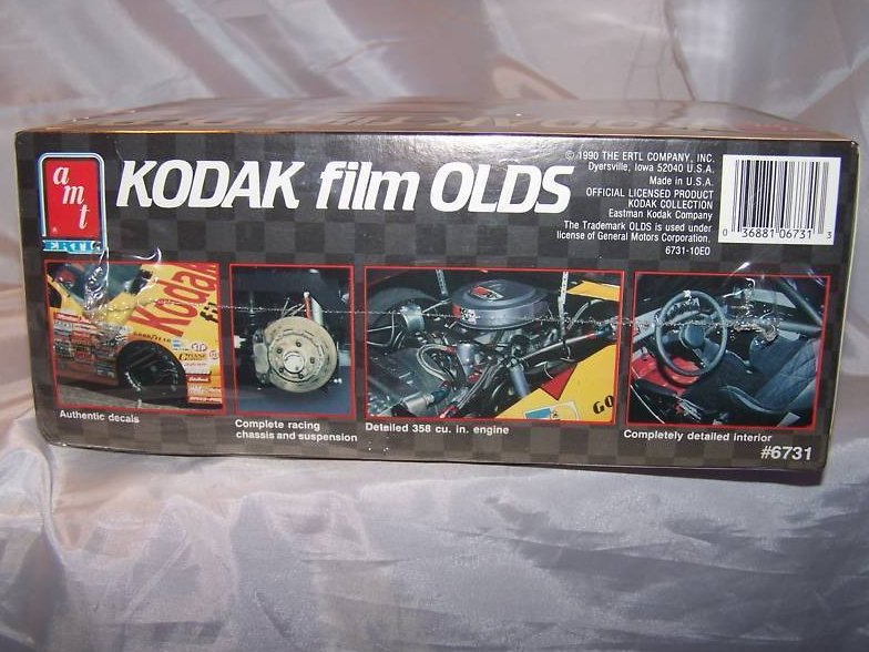 Image 3 of Kodak Film Olds Oldsmobile Model Car Kit, New in Box