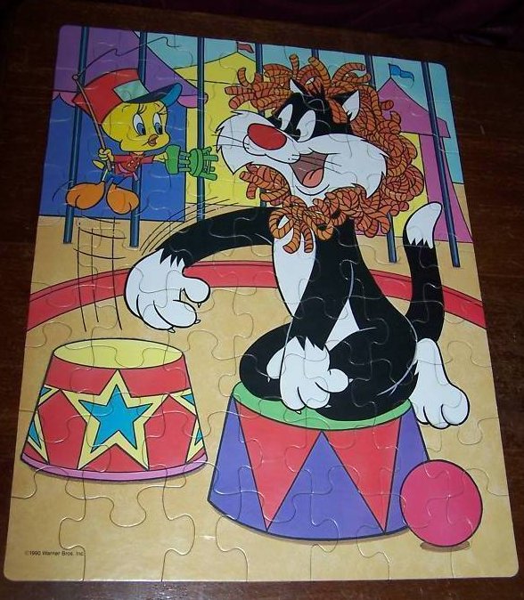 Sylvester and Tweety Puzzle 63 Piece Looney Tunes 1990