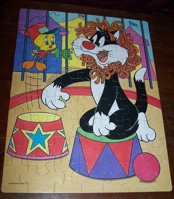 Image 0 of Sylvester and Tweety Puzzle 63 Piece Looney Tunes 1990