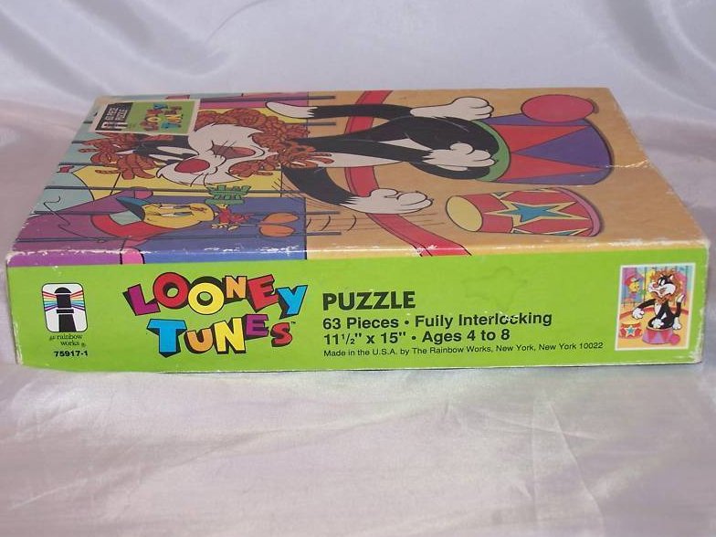 Image 1 of Sylvester and Tweety Puzzle 63 Piece Looney Tunes 1990