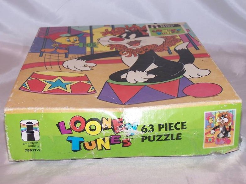 Image 2 of Sylvester and Tweety Puzzle 63 Piece Looney Tunes 1990