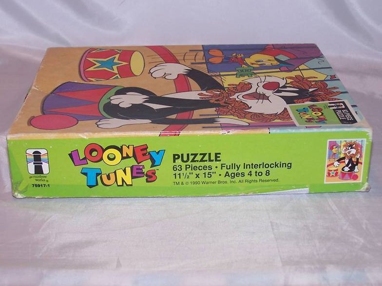 Image 5 of Sylvester and Tweety Puzzle 63 Piece Looney Tunes 1990