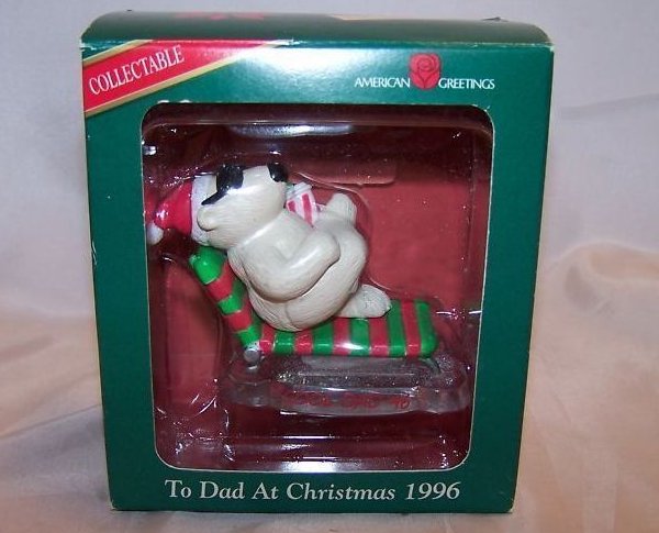 Image 0 of Christmas Dad Polar Bear Ornament, American Greetings, New