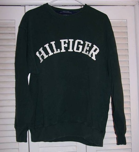 Image 0 of SZ M Tommy Hilfiger Green Sweatshirt Shirt, Juniors