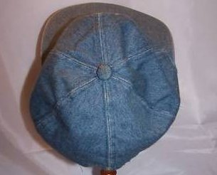 Image 1 of Ball Cap, Girls Daisy on Denim Blue, Ages 3 to 6