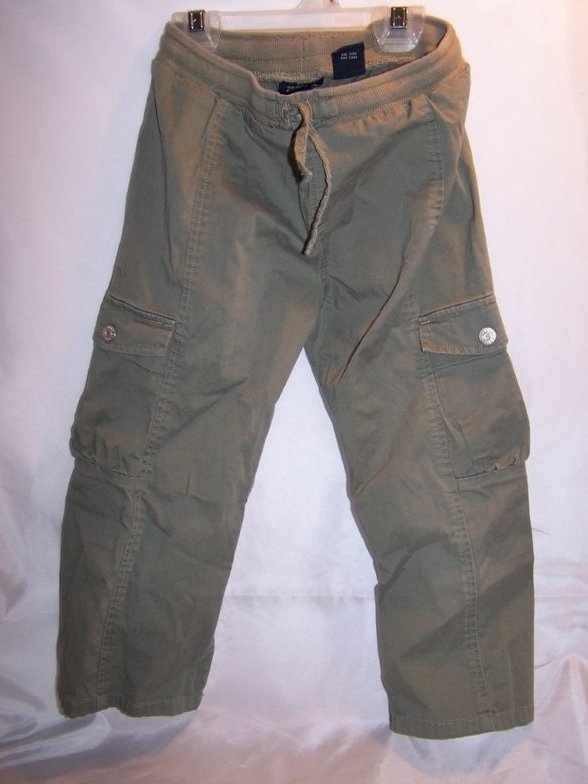 Image 3 of SZ 5 Green Cargo Pants, SZ M Bird Tank Top Shirt, Girls