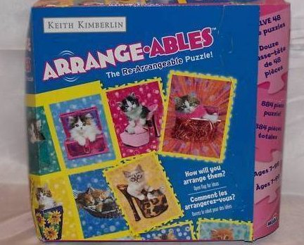 Image 0 of Cat Puzzles New in Box 12 Kitten Arrange-Ables Puzzles Puzzle