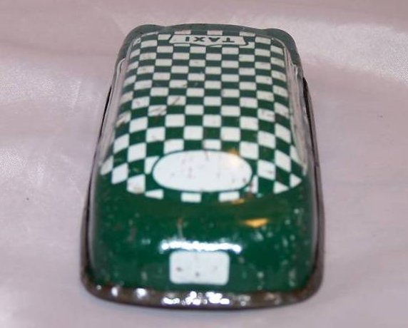 Image 3 of Tin Green, White Taxi Car, Vintage