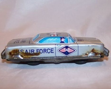 Image 0 of Tin US Air Force Car, Friction Motor, Japan, Vintage