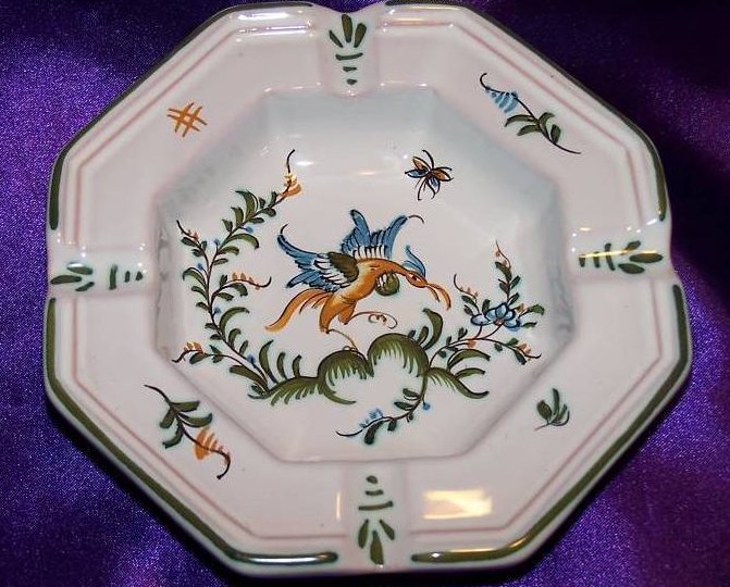 Lallier-Moustiers Ashtray Ash Tray w Trademark Bird, Mint, Rare