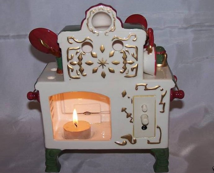 Image 2 of Music Box, Candle Holder Stove w Cooking Bears 