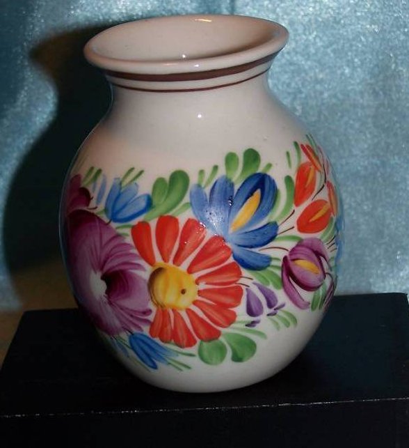 Image 0 of Chodovia Czech Art Pottery Vase, Original, Mint