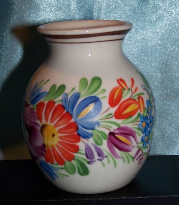 Image 3 of Chodovia Czech Art Pottery Vase, Original, Mint