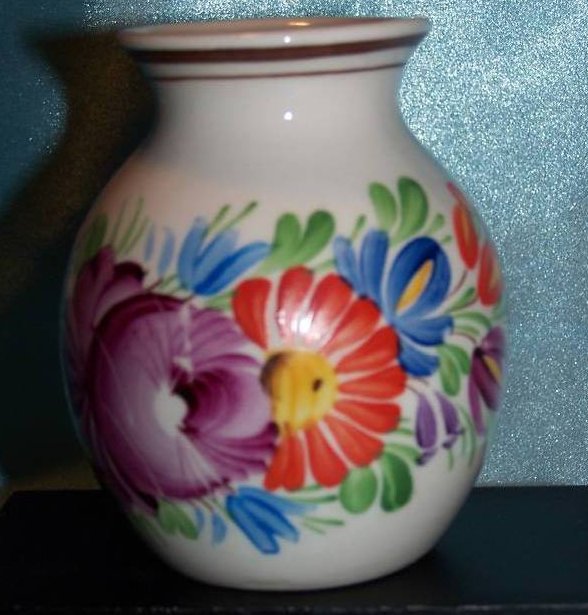 Image 4 of Chodovia Czech Art Pottery Vase, Original, Mint