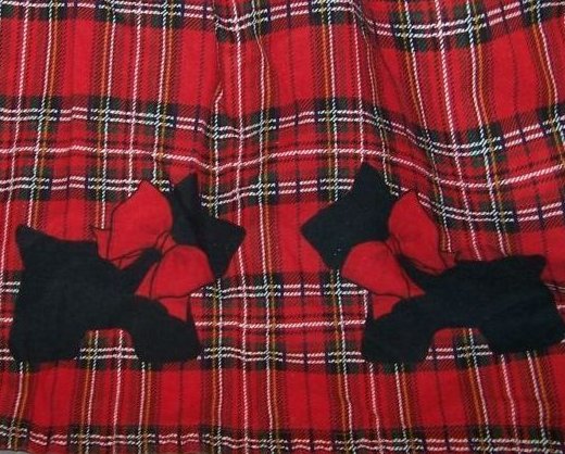 Image 2 of Scottie Dog Red Plaid Jumper Dress