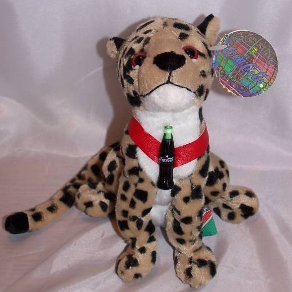 Image 0 of Coca-Cola Coke Cheetah, Africa, Stuffed Plush Promo